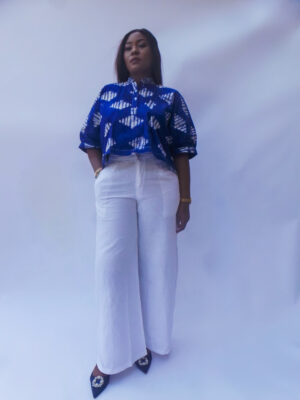 Blue IMANI Top and Pants Set