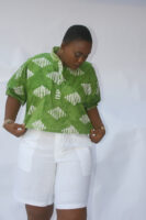 Fuschia LILY Batik Top and Shorts