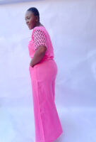 Pink LAMI Linen set