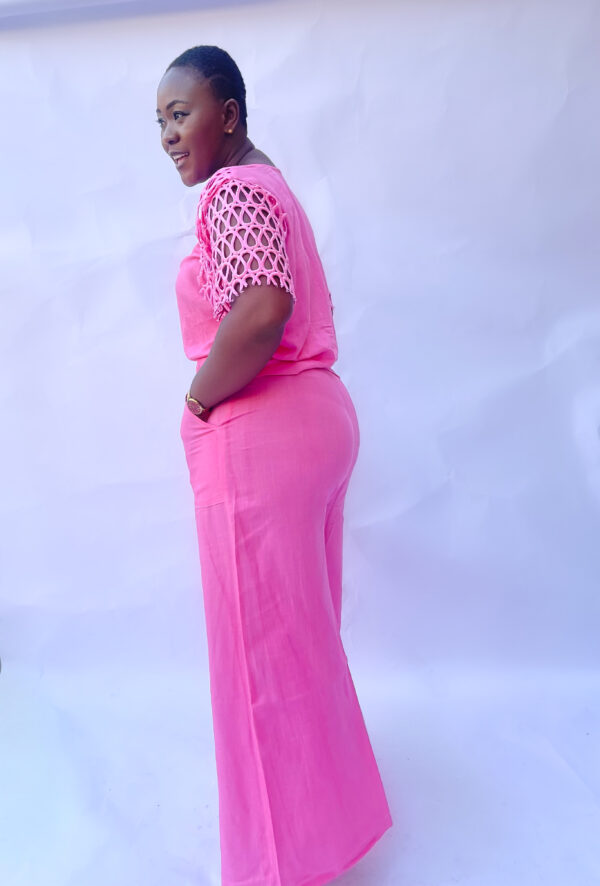 Pink LAMI Linen set